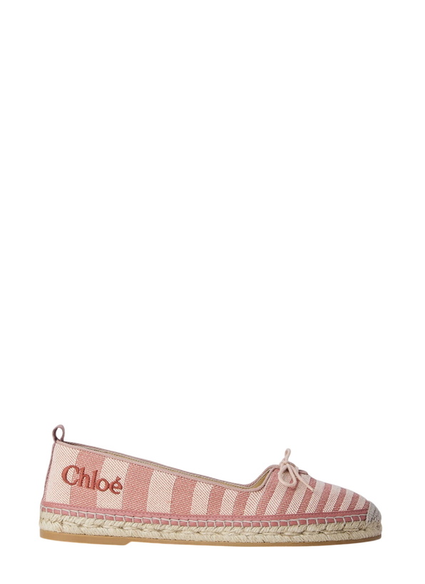 Photo: Chloé Isla Striped Canvas Espadrilles
