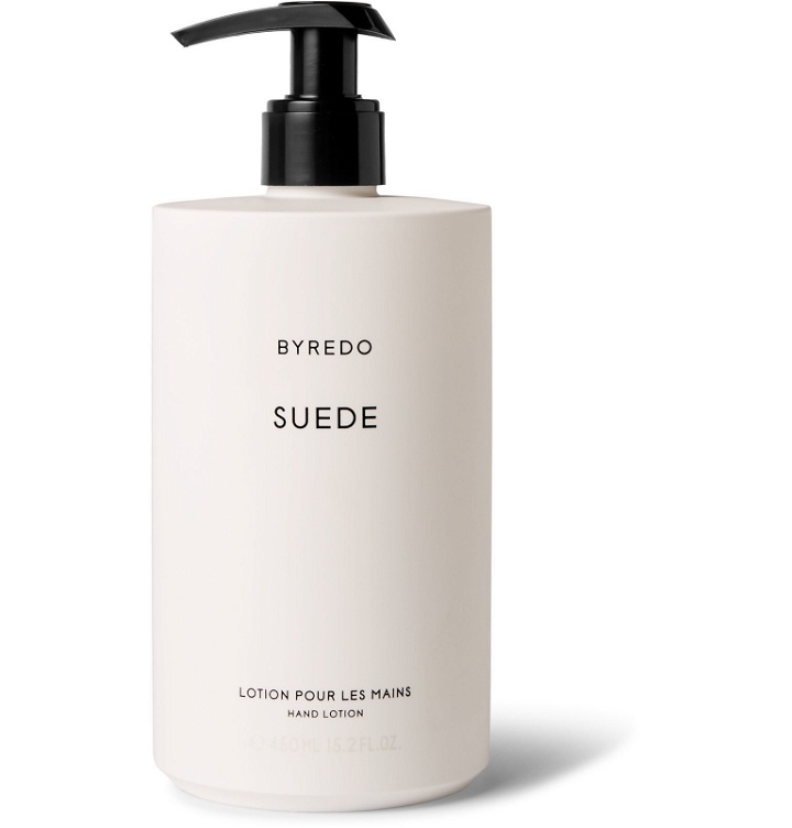 Photo: Byredo - Suede Hand Lotion, 450ml - Colorless