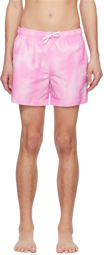 Photo: Hugo Pink Printed Swim Shorts