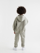Fear of God Essentials Kids - Logo-Print Cotton-Blend Jersey Hoodie - Gray