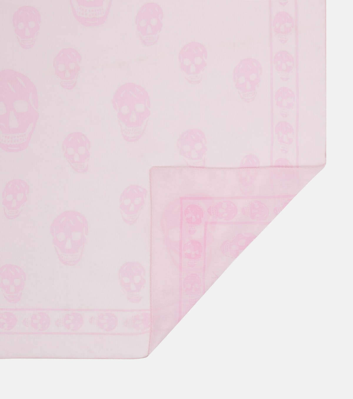 McQueen Printed silk scarf