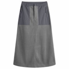 Snow Peak Women's Double Face Fleece Skirt in Grey