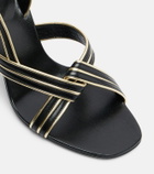Versace Gianni leather slingback sandals