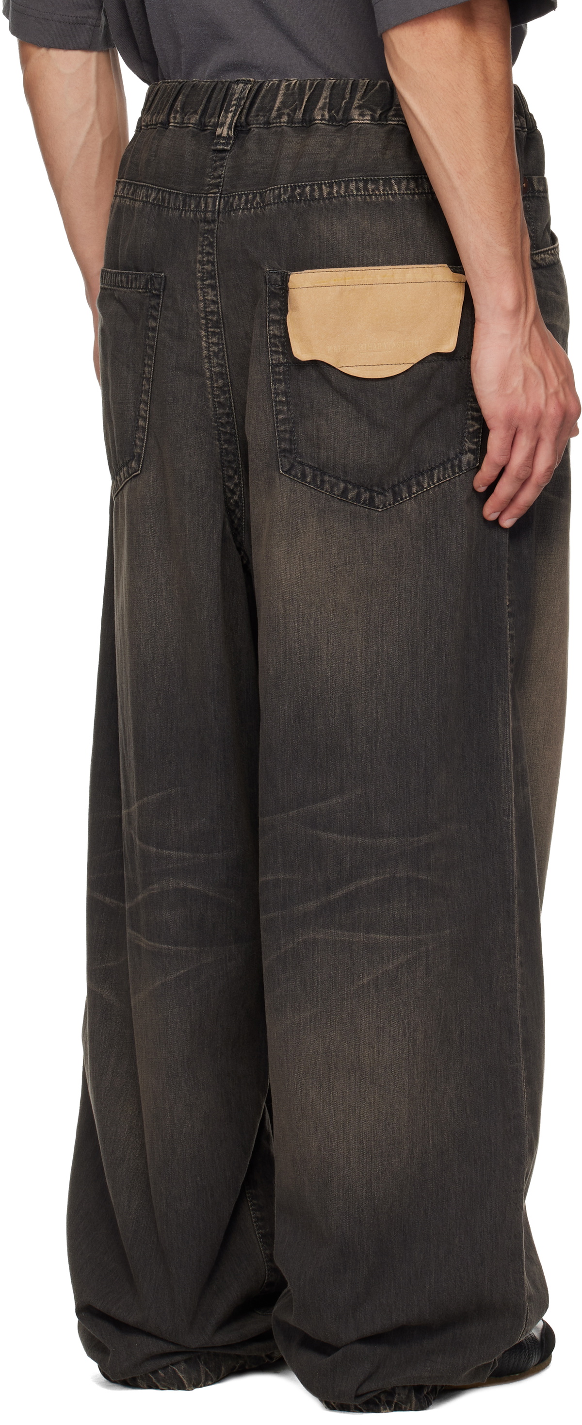 Maison MIHARA YASUHIRO Black Light Denim Wide Jeans