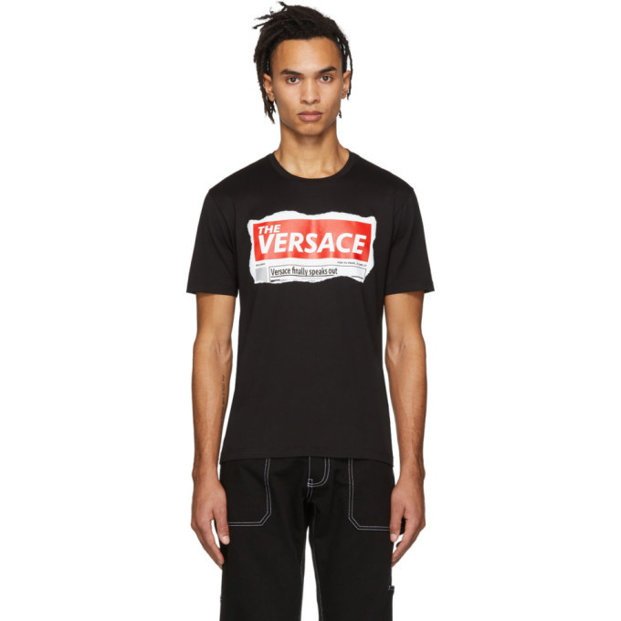 Photo: Versace Black Box Logo T-Shirt