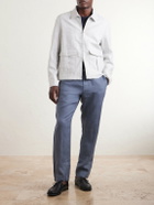 Onia - Straight-Leg Linen Trousers - Blue