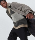 Giorgio Armani Striped wool-blend turtleneck sweater