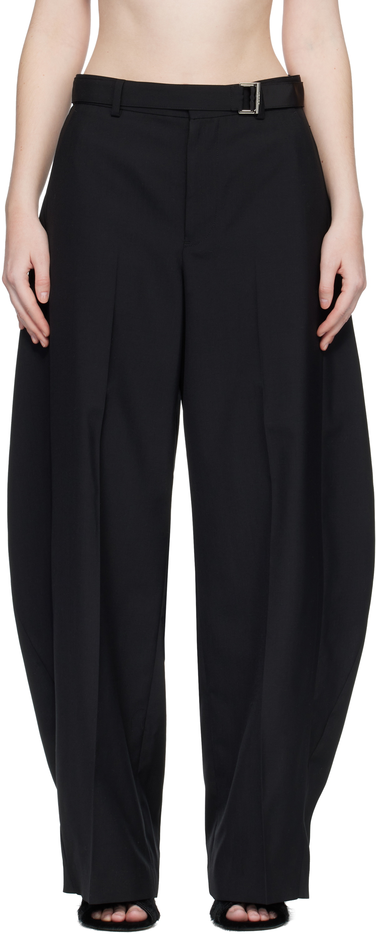 sacai Black Suiting Trousers