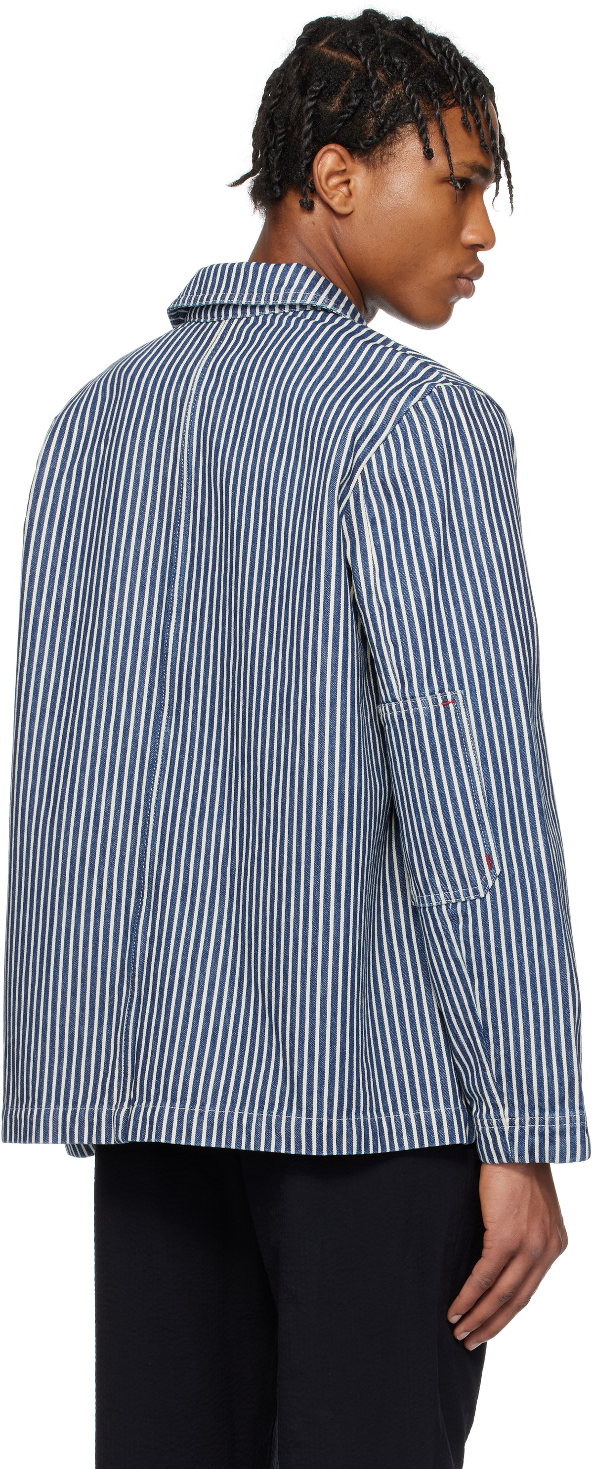 A.P.C. Navy & Off-White Raphael Denim Jacket A.P.C.