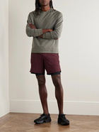 Lululemon - License to Train Tapered Stretch Recycled-Shell Drawstring Shorts - Burgundy