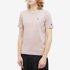 Champion Reverse Weave Men's Crew Neck T-Shirt in Deauville Mauve