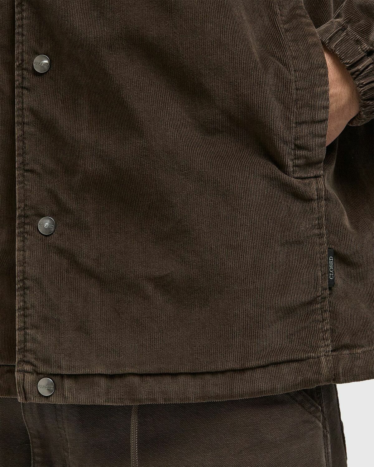 CLOSED COACH JACKET Brown Mens Overshirt