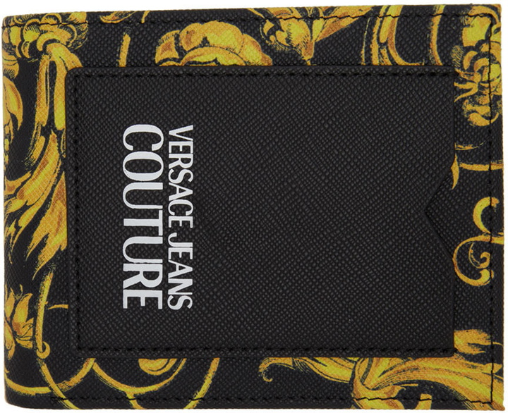 Photo: Versace Jeans Couture Black & Yellow Regalia Baroque Bifold Wallet