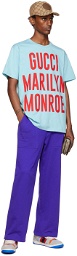 Gucci Blue 'Marylin Monroe' T-Shirt