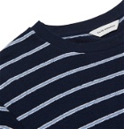 Club Monaco - Slim-Fit Striped Cotton T-Shirt - Blue