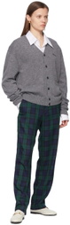 Manors Golf Gray Lambswool Cardigan