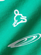 Museum Of Peace & Quiet - Healing Arts Logo-Print Cotton-Jersey T-Shirt - Green