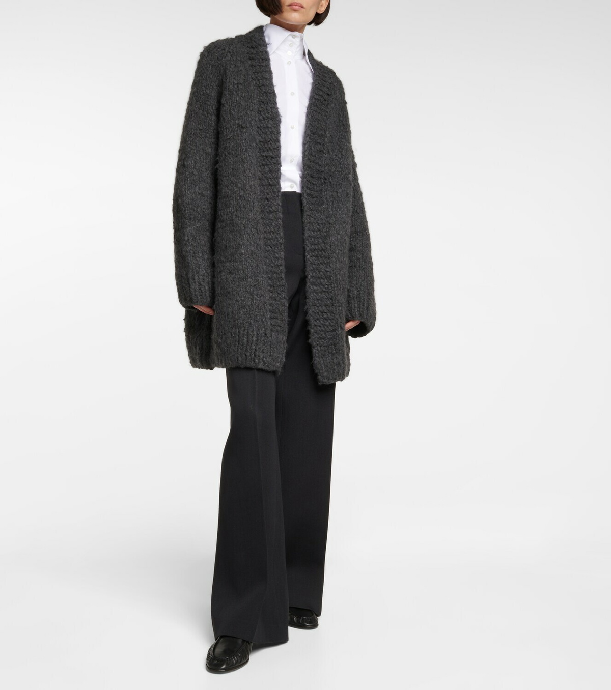 The Row Pipa wool and silk wide leg pants The Row