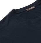 TOM FORD - Lyocell and Cotton-Blend Jersey T-Shirt - Navy