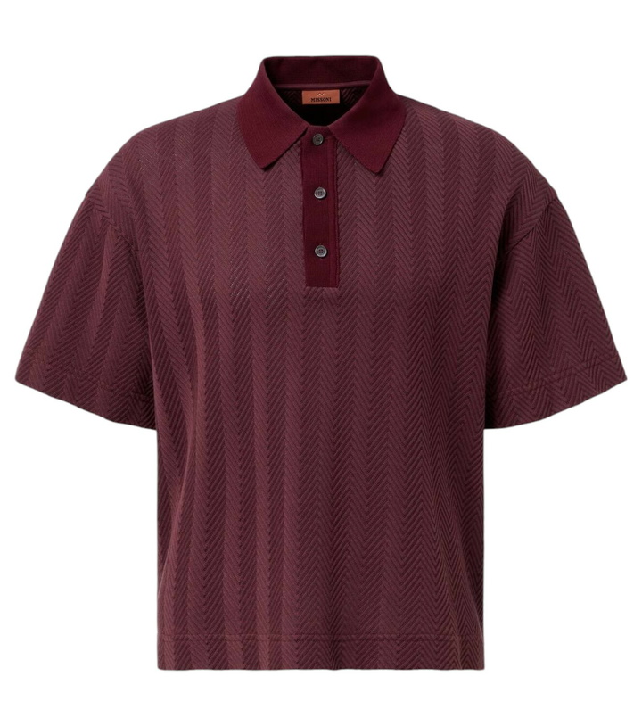 Photo: Missoni Zigzag cotton-blend polo shirt