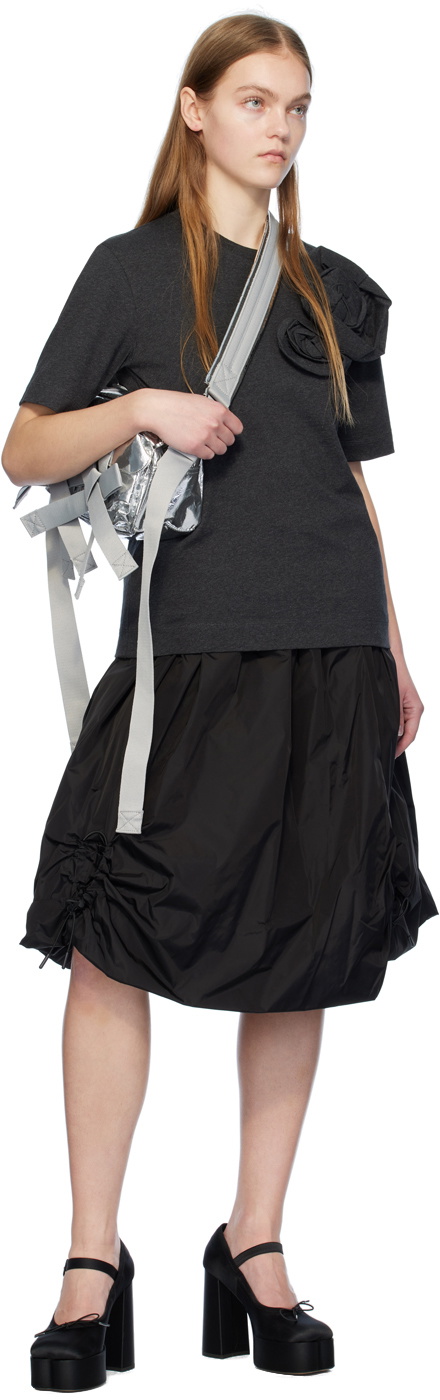 Simone Rocha Silver Classic Bow Crossbody Bag Simone Rocha