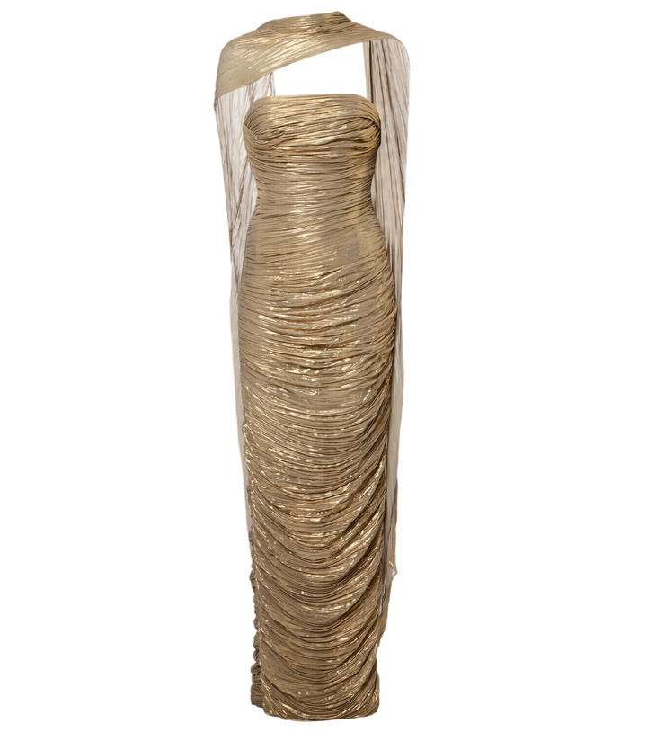 Photo: Marmar Halim Pleated caped gown