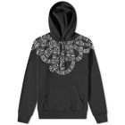 Marcelo Burlon Men's Snake Wings Regular Hoody in Black