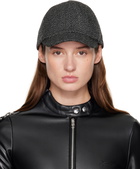Courrèges Gray Caviar Wool Cap