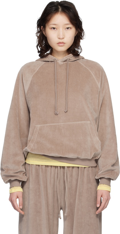 Photo: Baserange Taupe Rim Raglan Hoodie