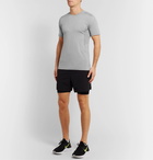 Reigning Champ - Performance Mesh-Panelled Mélange Jersey T-Shirt - Gray