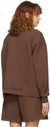 Bode SSENSE Exclusive Brown Pullover Sweatshirt