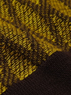 Needles - Jacquard-Knit Polo Shirt - Yellow