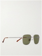DUNHILL - Aviator-Style Silver-Tone Sunglasses