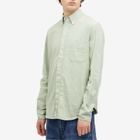 Gitman Vintage Men's Button Down Cotton Linen Shirt in Seafoam