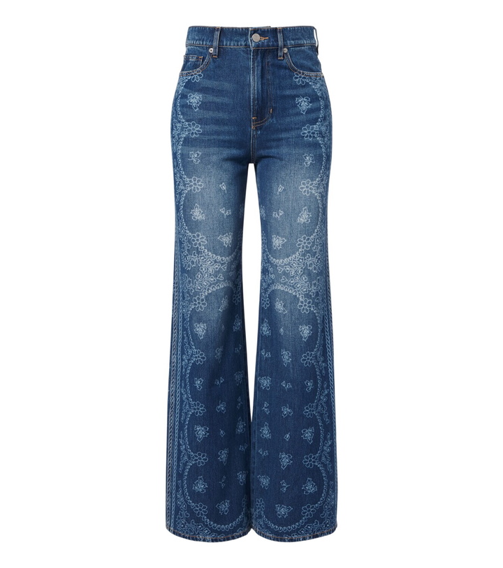 Photo: Veronica Beard Taylor printed wide-leg jean