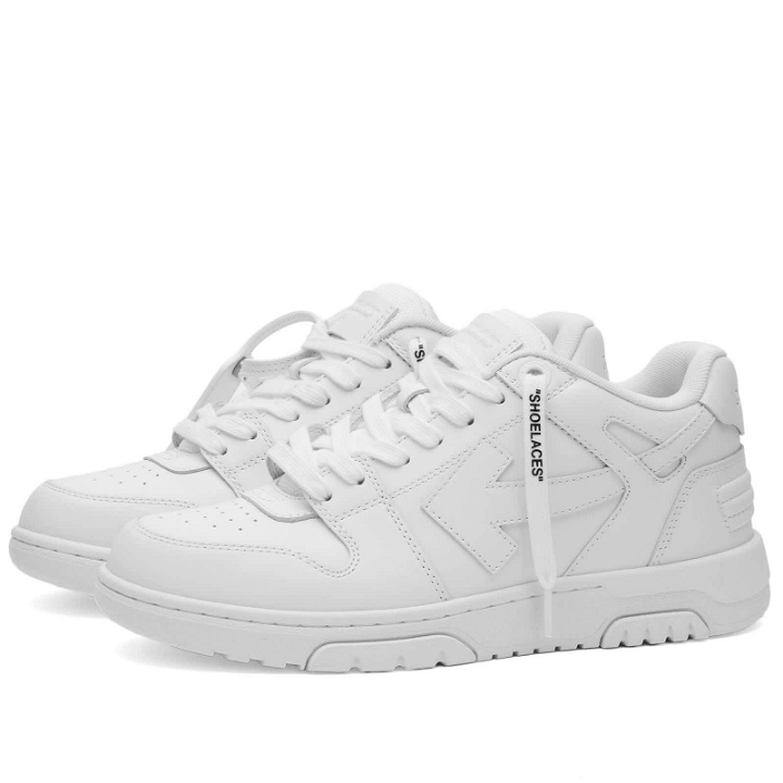 Photo: Off-White Men's Out Of Office Leather Sneakers in White