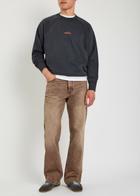 Stone Island Printed Cotton Sweatshirt Navy