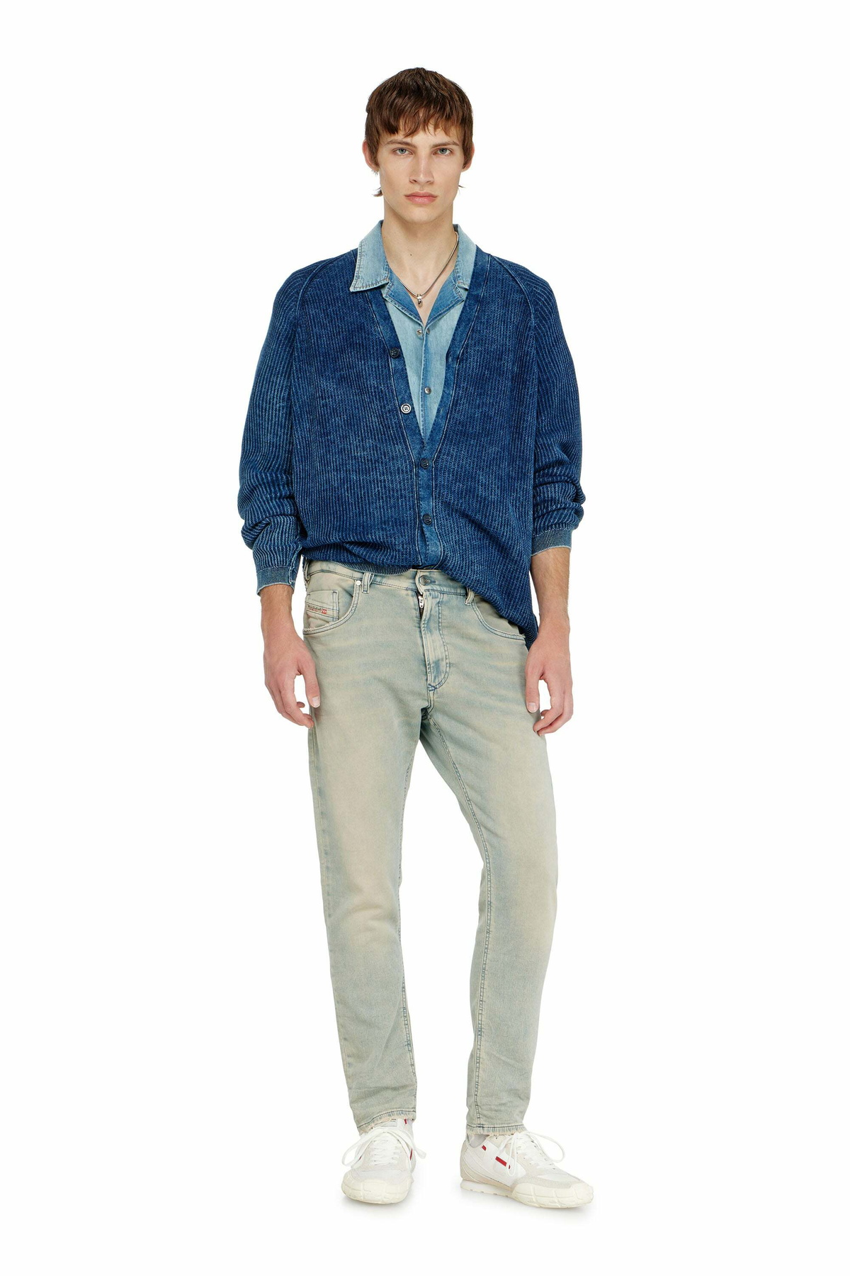 Diesel Regular Regular Waist 2032 D-Krooley-BW Joggjeans - Jeans Mens in Blue