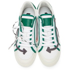 Off-White White and Grey New Vulcanized Low Sneakers