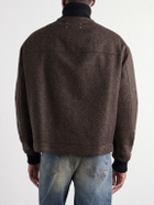 Maison Margiela - Wool Herringbone Bomber Jacket - Brown