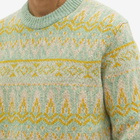 NN07 Men's Hugo Patterned Crew Knit in Dusty