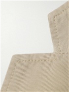 Mr P. - Slim-Fit Unstructured Garment-Dyed Cotton and Linen-Blend Twill Blazer - Neutrals