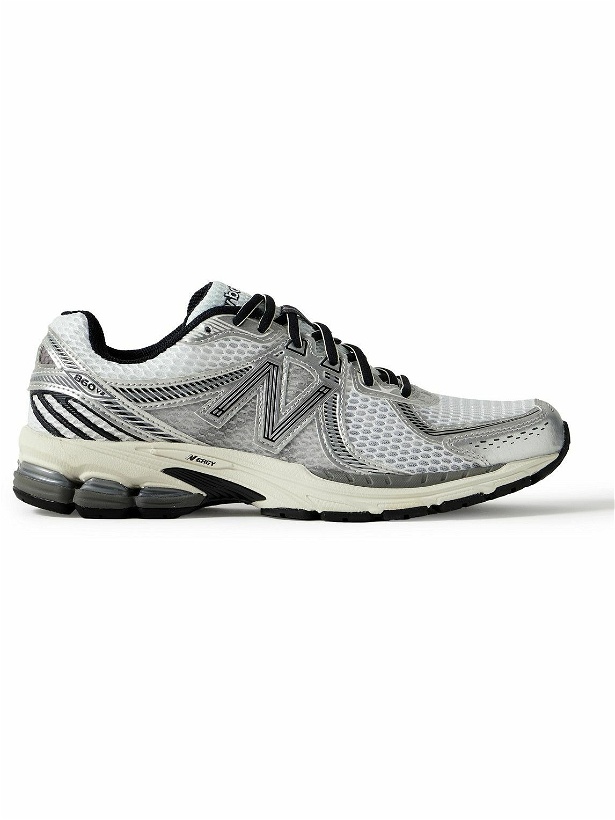 Photo: New Balance - 860v2 Rubber and Mesh Sneakers - White