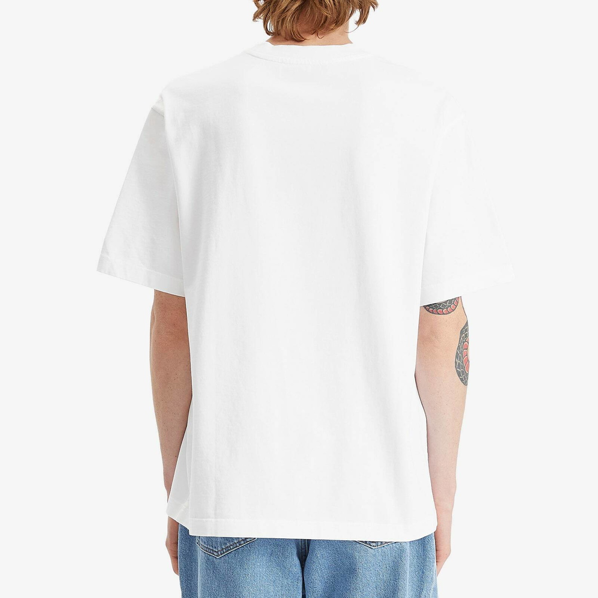 Róhe Men's Logo Embroidered T-Shirt in Optic White