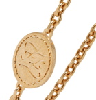 Fendi - Logo-Engraved Gold-Tone Bracelet - Gold