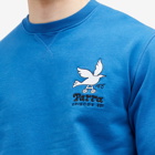 By Parra Men's Wheel Chested Bird Sweatshirt in Blue