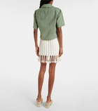Loewe Anagram cotton-blend poplin shirt