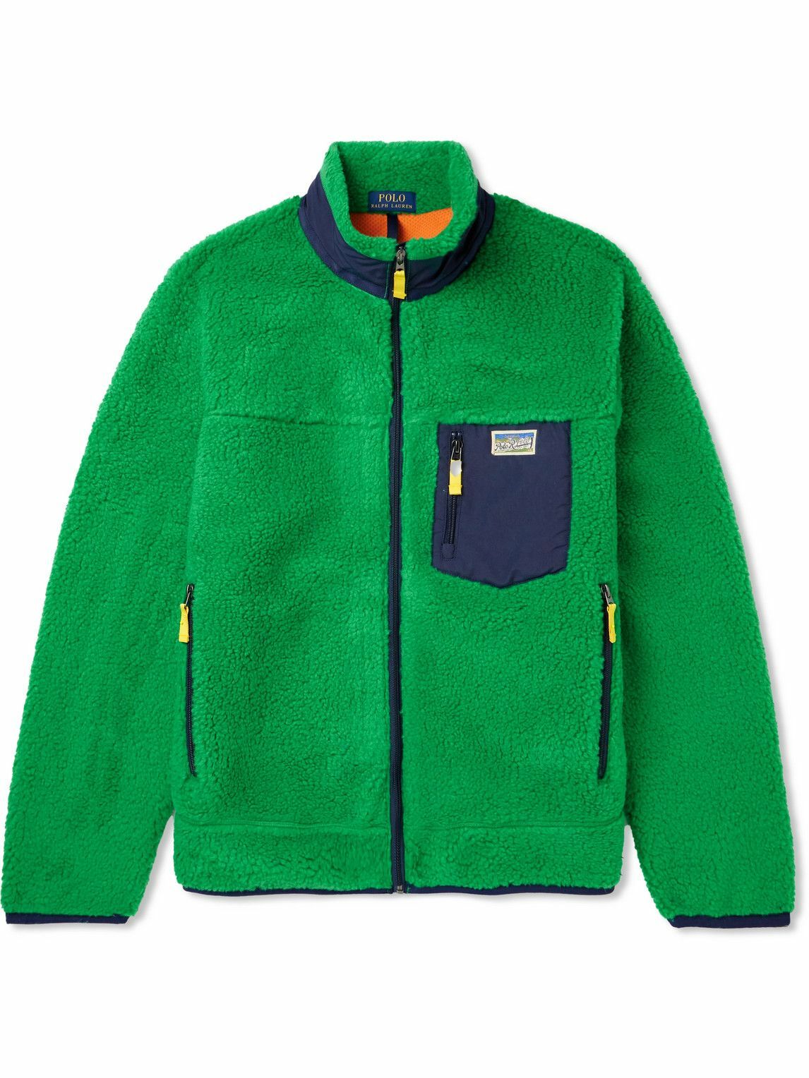 Polo Ralph Lauren - Shell-Trimmed Fleece Jacket - Green Polo Ralph