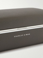 Charles Simon - Eaton Full-Grain Leather Three-Piece Travel Watch Case
