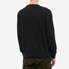 C.P. Company Men's Small Logo Crew Sweat in Black